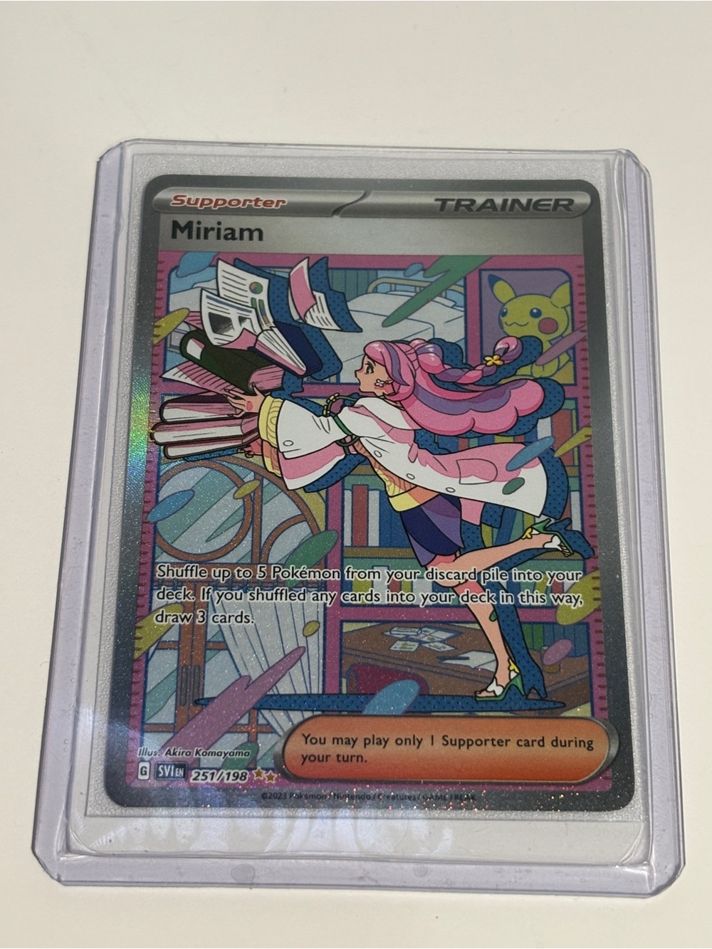Miriam 251/198 Sv1EN: Scarlet & Violet Full Art Holo Near Mint Pokémon TCG